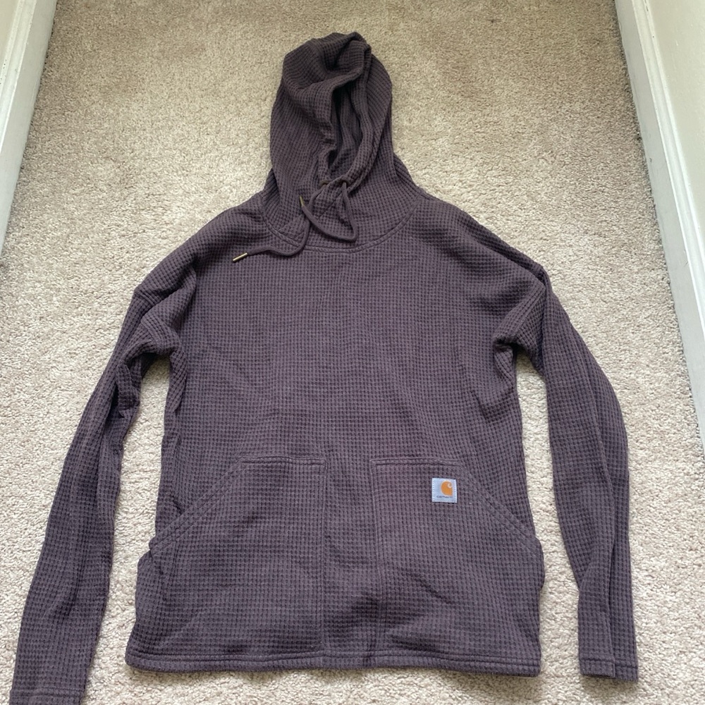 Carhartt Gray Waffle Knit Hoodie